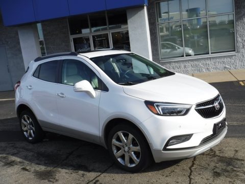 Summit White Buick Encore Premium AWD.  Click to enlarge.