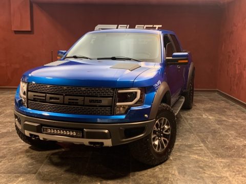 Blue Flame Metallic Ford F150 SVT Raptor SuperCrew 4x4.  Click to enlarge.