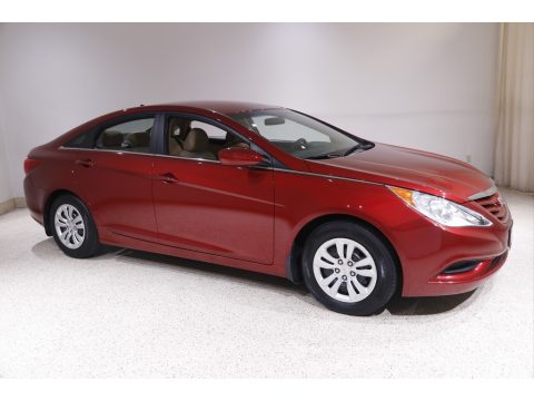 Venetian Red Hyundai Sonata GLS.  Click to enlarge.