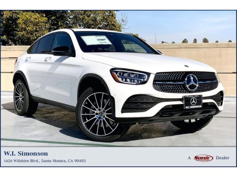 Polar White Mercedes-Benz GLC 300 4Matic Coupe.  Click to enlarge.