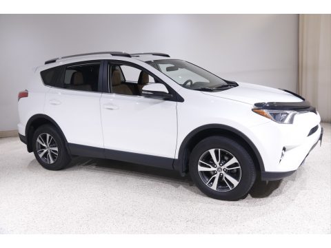 Super White Toyota RAV4 XLE AWD.  Click to enlarge.
