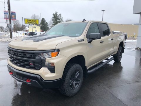 Sand Dune Metallic Chevrolet Silverado 1500 Custom Trail Boss Crew Cab 4x4.  Click to enlarge.