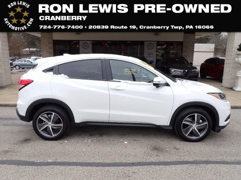 Platinum White Pearl Honda HR-V EX AWD.  Click to enlarge.