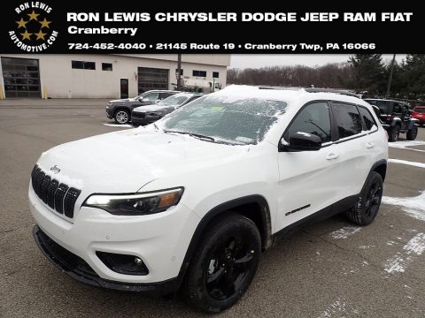 Bright White Jeep Cherokee Altitude Lux 4x4.  Click to enlarge.