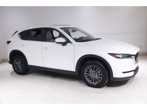 Snowflake White Pearl Mica Mazda CX-5 Touring AWD.  Click to enlarge.