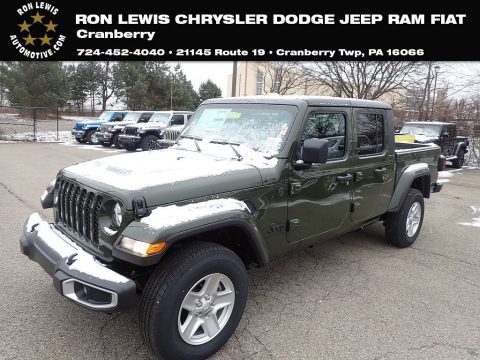 Sarge Green Jeep Gladiator Sport 4x4.  Click to enlarge.