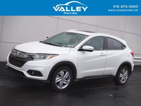 Platinum White Pearl Honda HR-V EX AWD.  Click to enlarge.