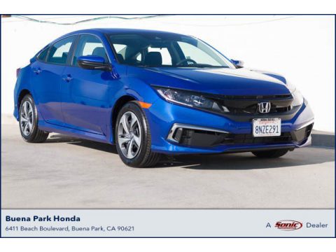 Agean Blue Metallic Honda Civic LX Sedan.  Click to enlarge.