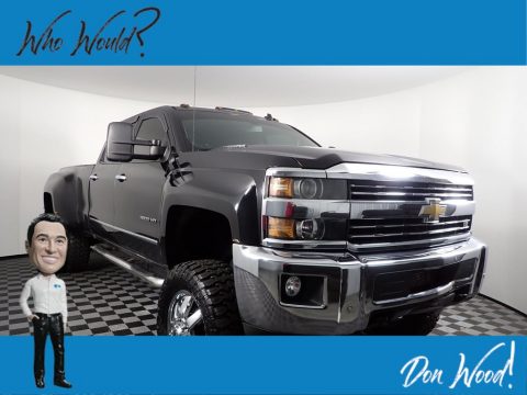 Black Chevrolet Silverado 3500HD LTZ Crew Cab 4x4.  Click to enlarge.