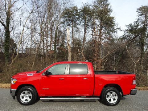 Flame Red Ram 1500 Big Horn Crew Cab 4x4.  Click to enlarge.