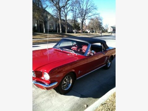 Red Ford Mustang Convertible.  Click to enlarge.