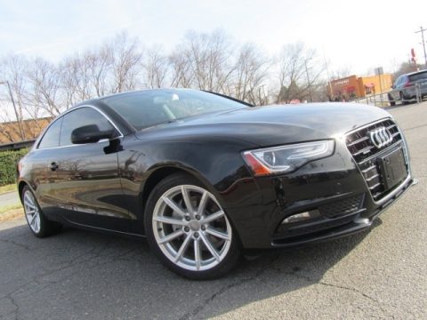 Brilliant Black Audi A5 Premium quattro Coupe.  Click to enlarge.