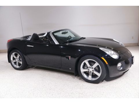 Mysterious Black Pontiac Solstice GXP Roadster.  Click to enlarge.