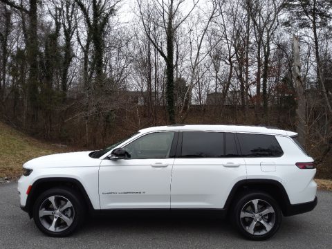 Bright White Jeep Grand Cherokee L Limited 4x4.  Click to enlarge.