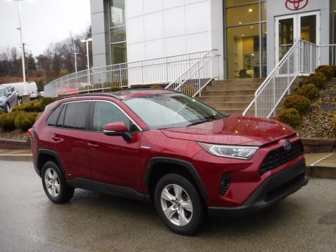Ruby Flare Pearl Toyota RAV4 XLE AWD Hybrid.  Click to enlarge.