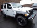 Front 3/4 View of 2023 Jeep Wrangler Unlimited Willys 4XE Hybrid #8