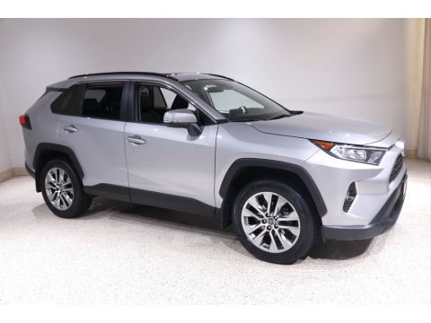 Silver Sky Metallic Toyota RAV4 XLE AWD.  Click to enlarge.