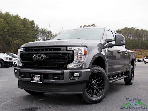 Carbonized Gray Ford F250 Super Duty XLT Crew Cab 4x4.  Click to enlarge.