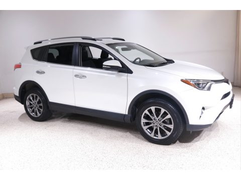 Blizzard White Pearl Toyota RAV4 Limited AWD.  Click to enlarge.