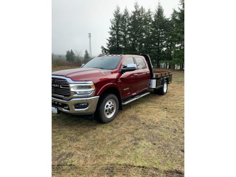 Delmonico Red Pearl Ram 3500 Laramie Crew Cab 4x4 Chassis.  Click to enlarge.