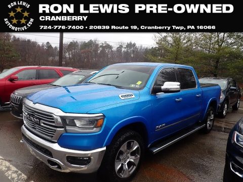 Hydro Blue Pearl Ram 1500 Laramie Crew Cab 4x4. Click to enlarge. Hydro Blue Pearl Ram 1500 Laramie Crew Cab 4x4. Click to enlarge.