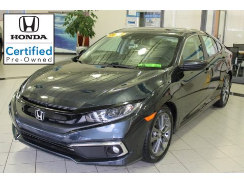 Cosmic Blue Metallic Honda Civic EX Sedan.  Click to enlarge.