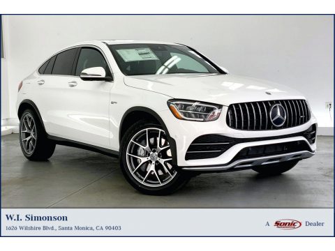 Polar White Mercedes-Benz GLC 43 AMG 4Matic Coupe.  Click to enlarge.