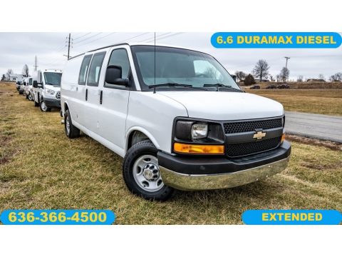 Summit White Chevrolet Express 3500 Cargo Van.  Click to enlarge.