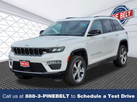 Bright White Jeep Grand Cherokee 4XE.  Click to enlarge.