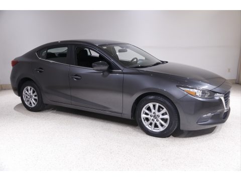 Machine Gray Metallic Mazda MAZDA3 Sport 4 Door.  Click to enlarge.