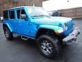 Front 3/4 View of 2022 Jeep Wrangler Unlimited Rubicon 4x4 #8