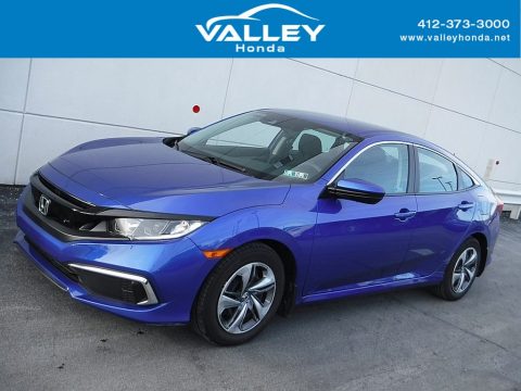 Agean Blue Metallic Honda Civic LX Sedan.  Click to enlarge. Agean Blue Metallic Honda Civic LX Sedan.  Click to enlarge.