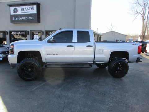 Silver Ice Metallic Chevrolet Silverado LD LT Z71 Double Cab 4x4.  Click to enlarge.