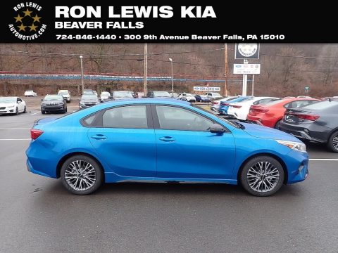 Sporty Blue Kia Forte GT-Line.  Click to enlarge.