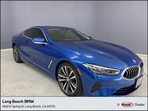 Sonic Speed Blue BMW 8 Series 840i Coupe.  Click to enlarge.