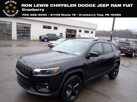 Diamond Black Crystal Pearl Jeep Cherokee Altitude Lux 4x4.  Click to enlarge.