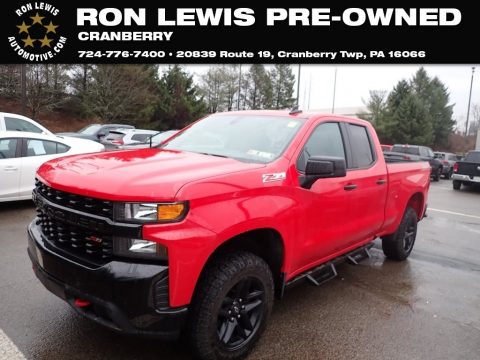 Red Hot Chevrolet Silverado 1500 Custom Z71 Trail Boss Double Cab 4WD.  Click to enlarge.