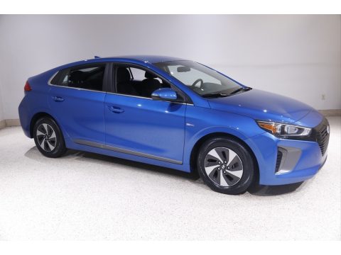 Electric Blue Metallic Hyundai Ioniq Hybrid SEL.  Click to enlarge.