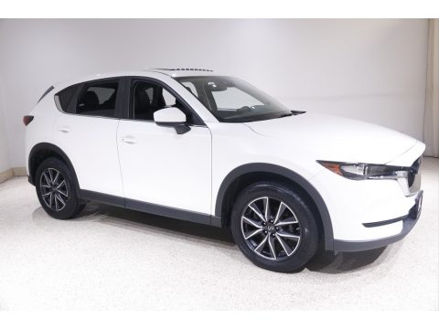 Snowflake White Pearl Mica Mazda CX-5 Touring AWD.  Click to enlarge.