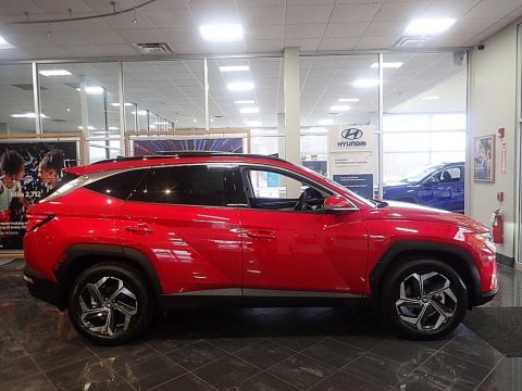 Calypso Red Pearl Hyundai Tucson Limited AWD.  Click to enlarge.