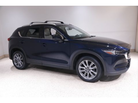 Deep Crystal Blue Mica Mazda CX-5 Grand Touring AWD.  Click to enlarge.