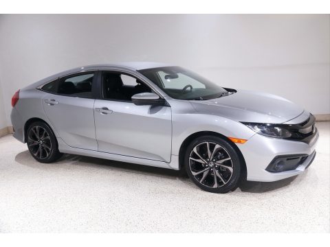 Lunar Silver Metallic Honda Civic Sport Sedan.  Click to enlarge.