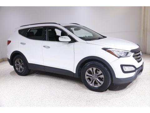 Frost White Pearl Hyundai Santa Fe Sport AWD.  Click to enlarge.