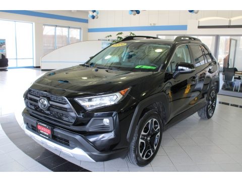 Midnight Black Metallic Toyota RAV4 Adventure AWD.  Click to enlarge.