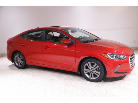 Scarlet Red Hyundai Elantra Value Edition.  Click to enlarge.