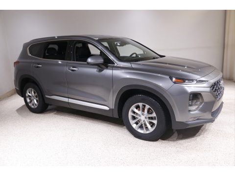 Machine Gray Hyundai Santa Fe SEL AWD.  Click to enlarge.