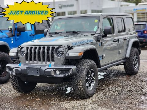 Sting-Gray Jeep Wrangler Unlimited Rubicon 4xe Hybrid.  Click to enlarge.