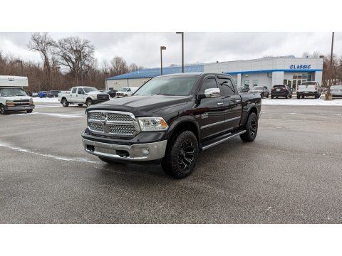Brilliant Black Crystal Pearl Ram 1500 Laramie Crew Cab 4x4.  Click to enlarge.