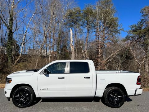 Bright White Ram 1500 Laramie Night Edition Crew Cab 4x4.  Click to enlarge.