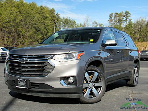 Satin Steel Metallic Chevrolet Traverse LT AWD.  Click to enlarge.